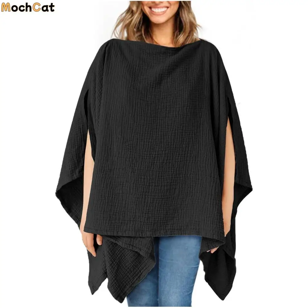 

Solid Color Maternal Nursing Covers Comfortable 2 in 1 Feeding Clothes Stroller Blanket Breathable Breastfeeding Blanket Outdoor