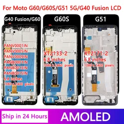G40 Fusion Screen For Motorola Moto G60 G60S PANB0001IN XT2133-2 Display Touch Screen Assembly For Moto G51 5G XT2171-2 LCD