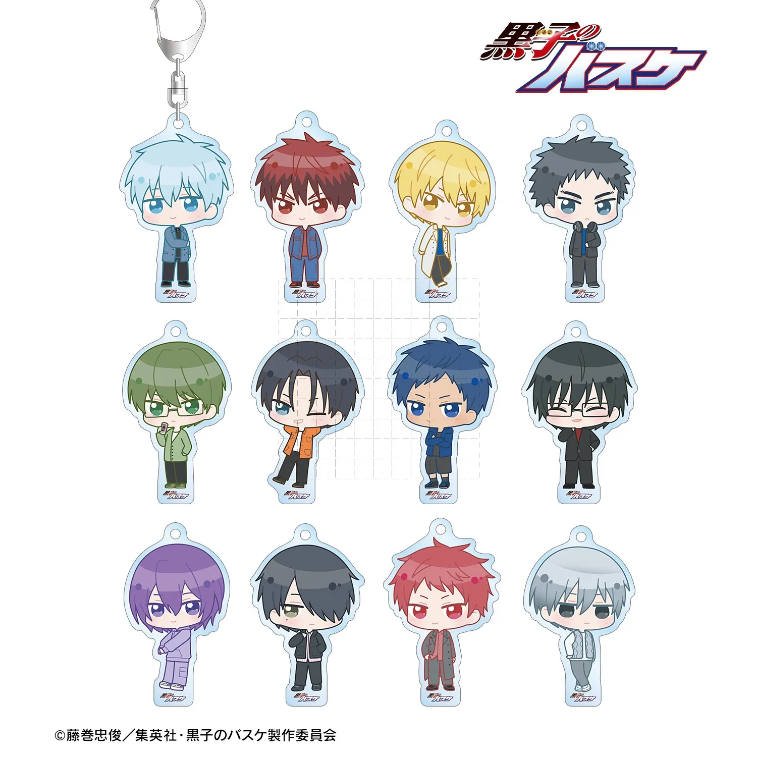 2025 Kuroko's Basketball Kuroko Tetsuya Aomine [Winter Series] Q version Acrylic Keychains Character Model Key Chain Fans Gifts