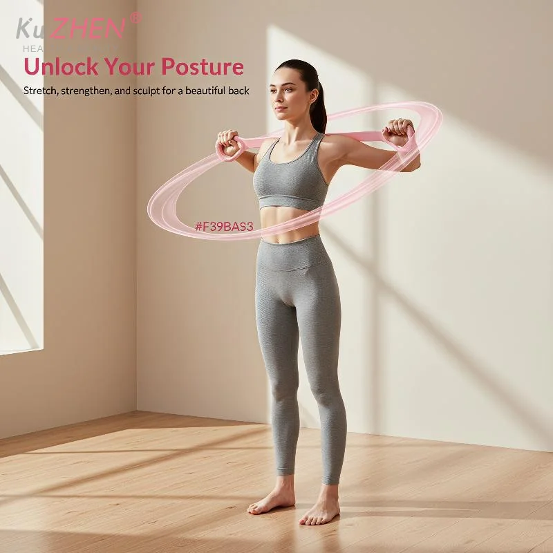 1 Pc 8-shaped Puller Yoga Auxiliary Household Elastic Band Fitness Equipment Open Shoulder Beauty Back Elastic Band