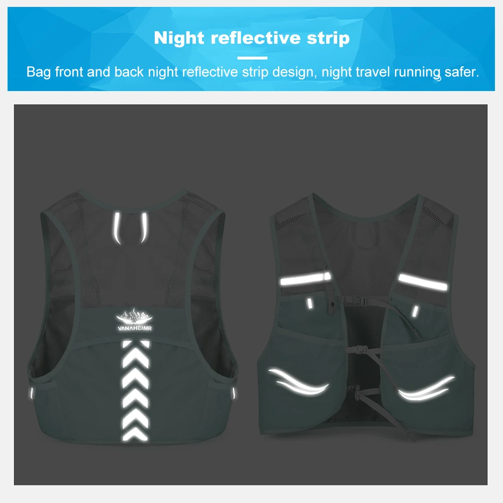 حقيبة ظهر للجري في الهواء الطلق خفيفة الوزن قابلة للتنفس حقيبة دراجة ماراثون للنساء والرجال حزمة وظيفية للدراجات الماراثون والمشي لمسافات طويلة