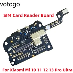 Repair Original For Xiaomi Mi 10 11 12 13 14 Pro 12T 12S Ultra 11T SIM Card Reader Slot Board Tray Holder Microphone Flex Cable