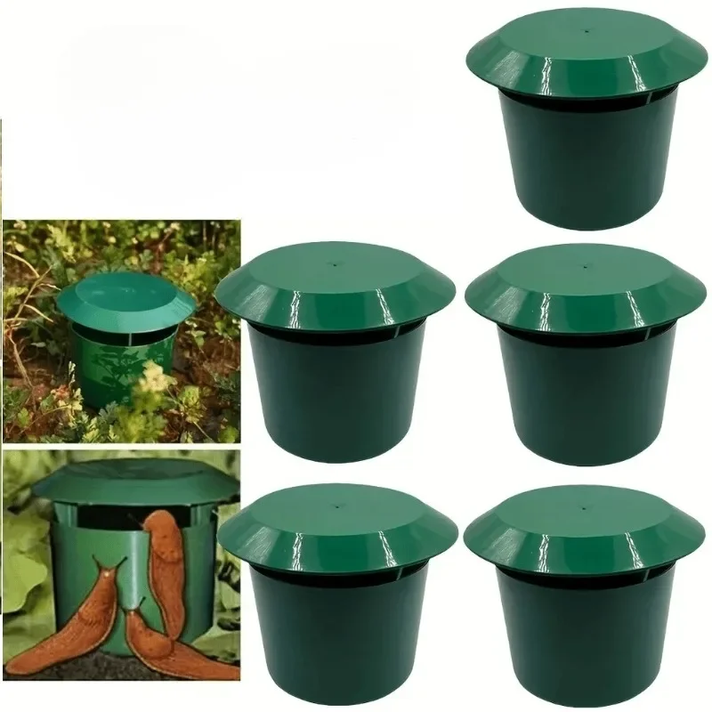 10sets Reusable Snail and Slug Trap Easy-to-Use Plastic Catch Box for Yards/Gardens/Farms A Pest Control Solution for Gardening