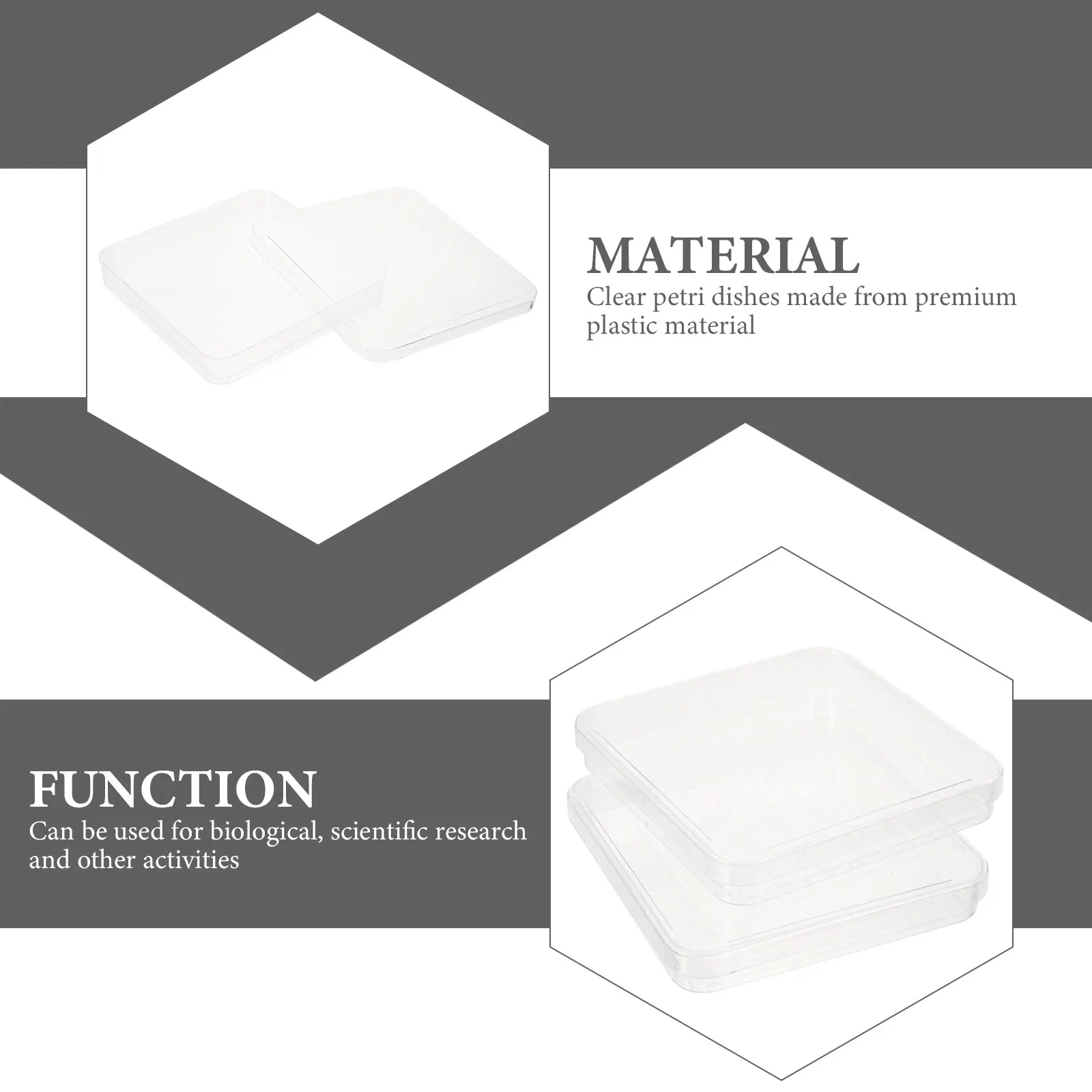 

Disposable Culture Petri Dishes Clear Plastic Petri Dishes With Lids Suitable For Laboratory Research School Science Projects