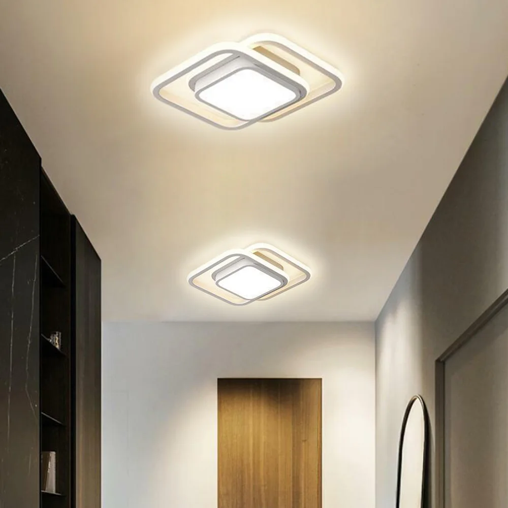 Imagem -03 - Lâmpada de Teto Led Moderno para Corredor Luz Quadrada Superfície Montada Varanda Corredor Quarto Escritório Cores