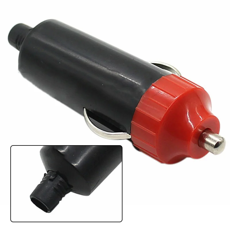 Adaptador de encendedor de coche, enchufe macho de 12V/24V, encendedor de cigarrillos, adaptador de conector de corriente, piezas interiores de automóviles