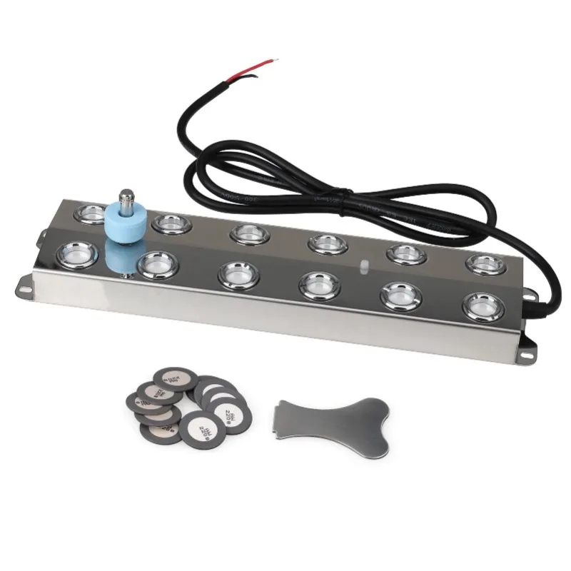 New 12-Hole Ultrasonic Mist Maker – Stainless Steel, Suitable for Hydroponics/Fountains/Ponds, Atomizer Humidifier