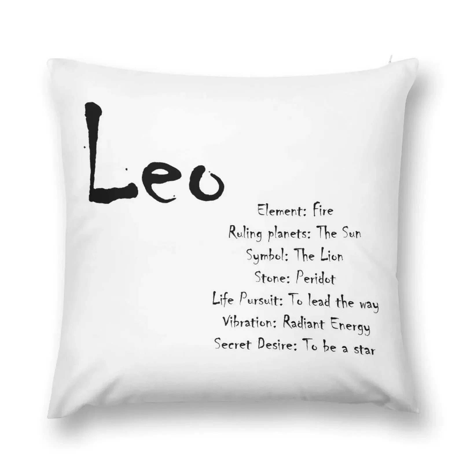 

Leo Traits Throw Pillow Pillowcases Sofa Cushions Cover Christmas Throw Pillows Covers pillow