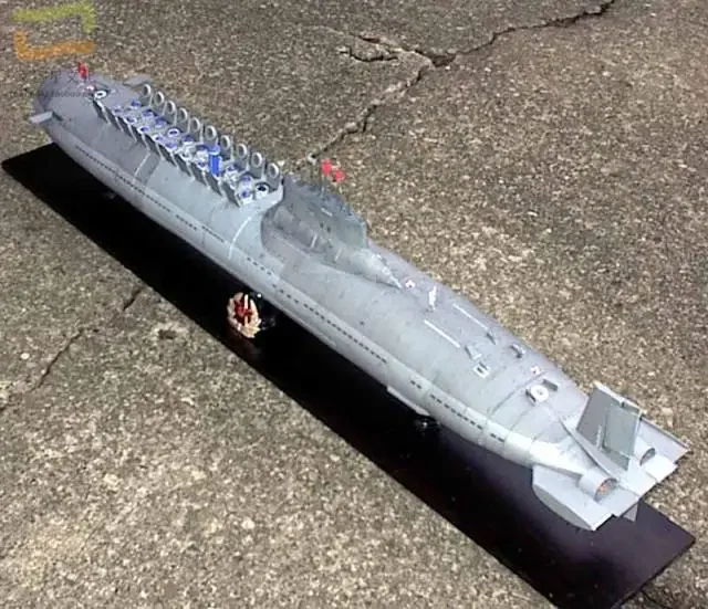 Red October Nuclear Submarine Military Model 3D Paper Model DIY Hand-made Paper Model Model Toy