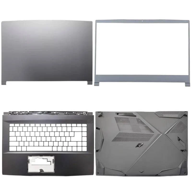 For MSI Star Shadow 15 Thin A15 MS-16R8 16RK Gray LCD Back Frame Palmrest Bottom Cover Hinge ABCD Housing Replacement Parts