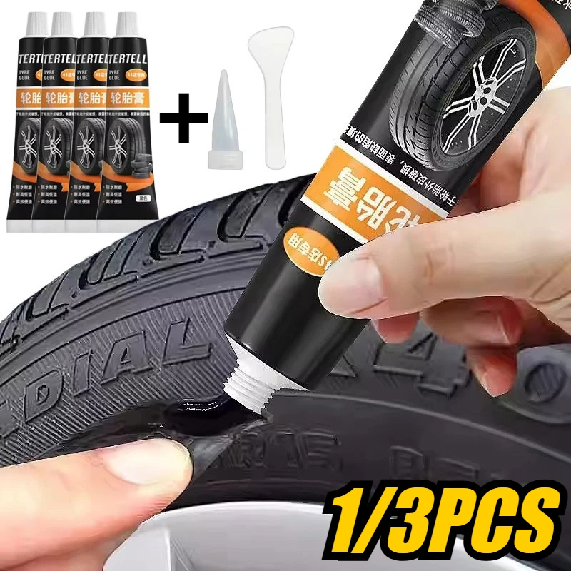 

1/3PCS 30ML Tyre Repair Rubber Liquid Rubber Wear-resistant Waterproof Tyre Puncture Tool Car Accessories