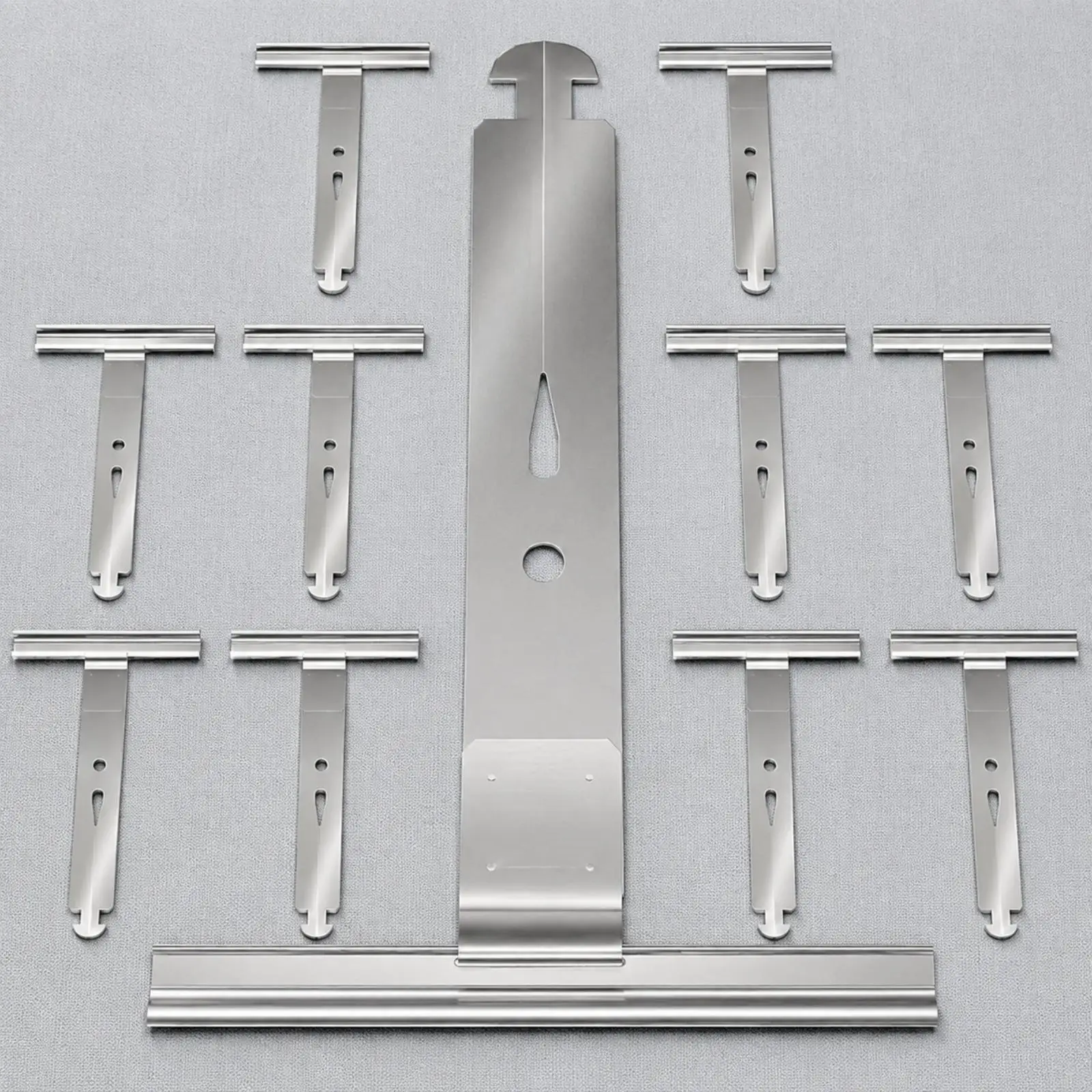 10 Pieces Roller Shutter Curtain Hanging Clip White Coated Metal Roller Shutter Clip for Maintenance Workers