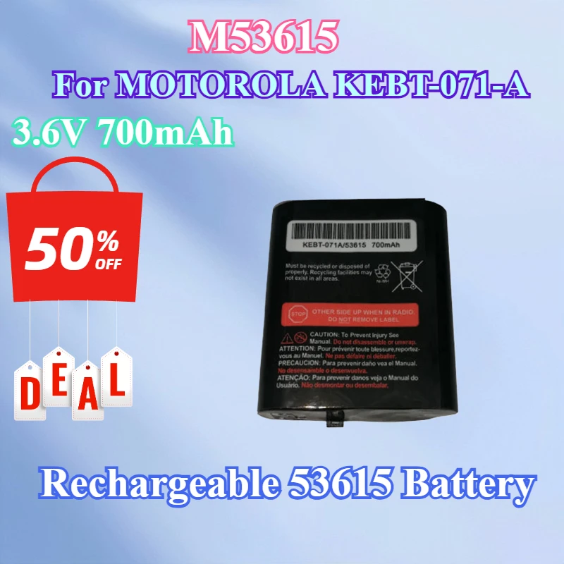 

3.6V 700mAh KEBT-071A For Motorola M53615 MC220 KEBT-071-A KEBT-071-B KEBT-071-C KEBT-071-D Two-Way Radio Rechargeable Battery