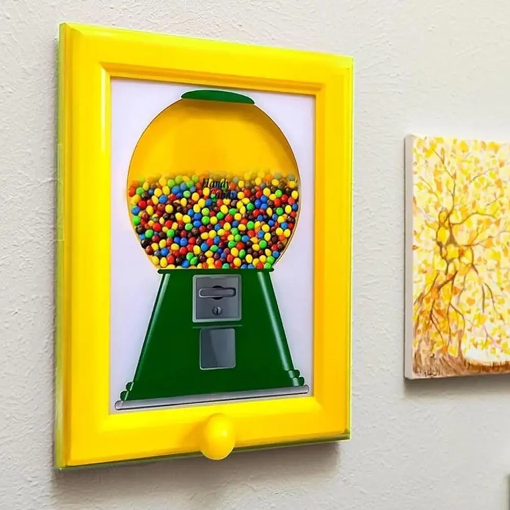 Dispensador de dulces con forma de marco de fotos, máquina portátil de dulces, contenedores de chicles, bonito regalo para decoración del hogar de niños