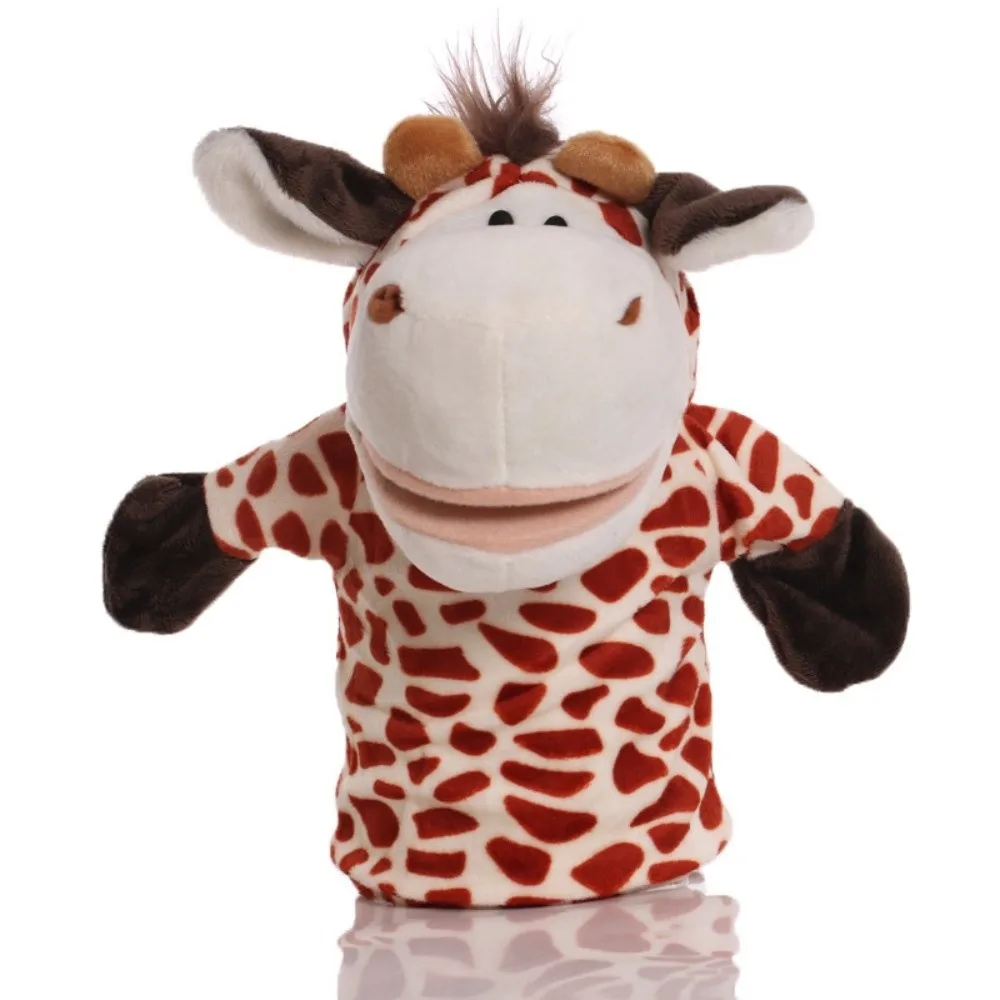 Game Stuffed Animal Hand Puppet Interactive Cute Hand Cow Cartoon Appease Baby