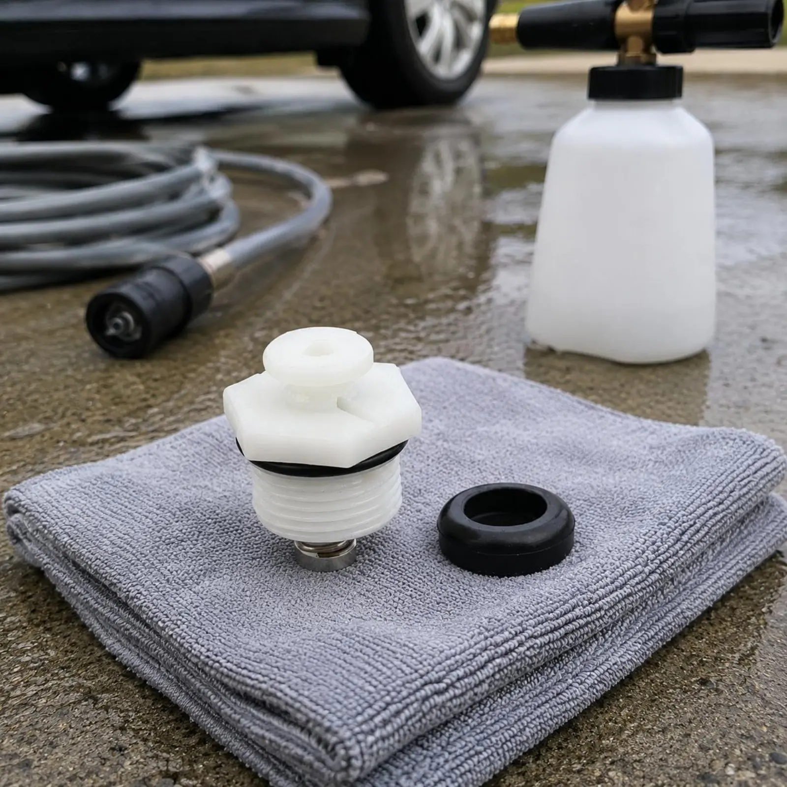 

Pump Head Plug Easy Install Self Priming Pump Part Cleaning Machine Fitting for Garage