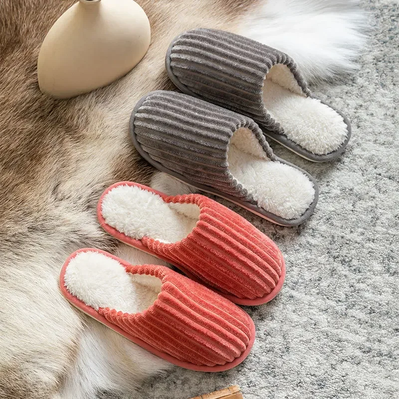 Cotton Slippers for Women Suitable for Spring and Autumn Living Suitable for Home Use Slip Resistant and Warm for Men Slippers