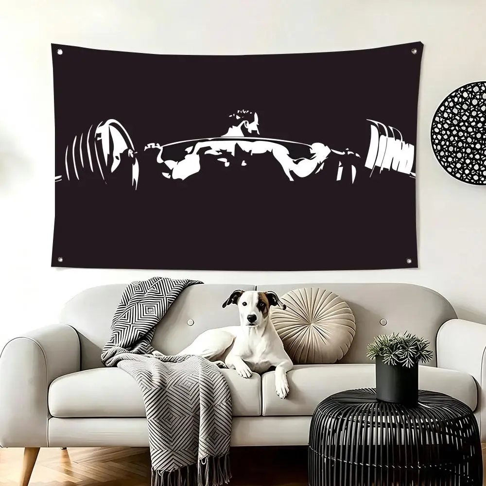 Anime B-Bodybuilding Flags  For Living Room Home Dorm Decor Wall Outdoor Camping Party Banner Gifts