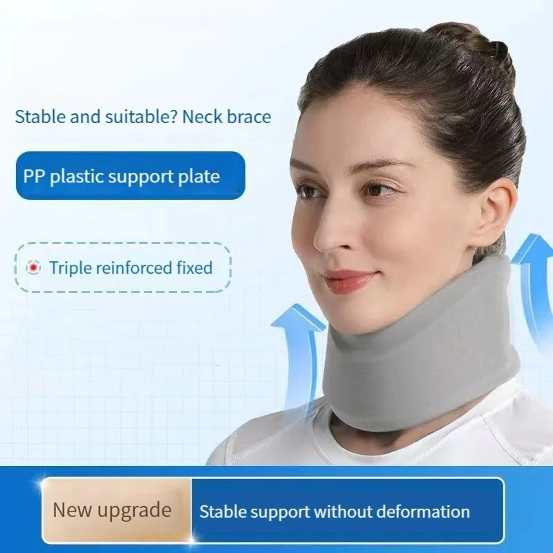 Cervical Tilt Prevention Brace Fixed Cervical Support Anti-Slumping Neck Brace Breathable Sponge Full Set Comfortable To Wear