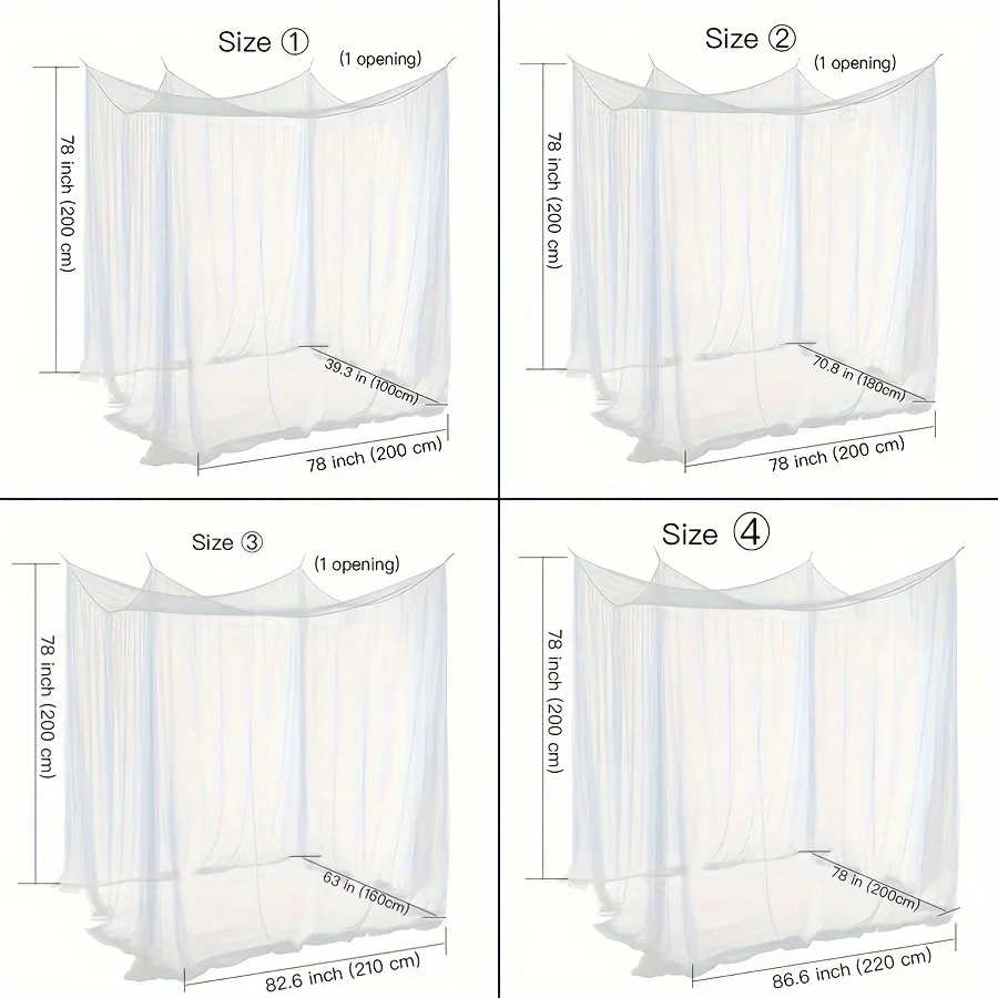 Princess Style Mosquito Net Canopy Summer Dome Insect Mesh Fabric Fly Repellent Protection for Bedroom Home Decor