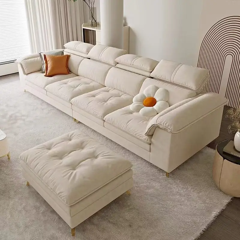 

%￥Modern Luxury Velvet L-Shaped Modular Sofa Set Extensible for Home Villa Luxury Minimalist Italian Sectional Velvet Sofa