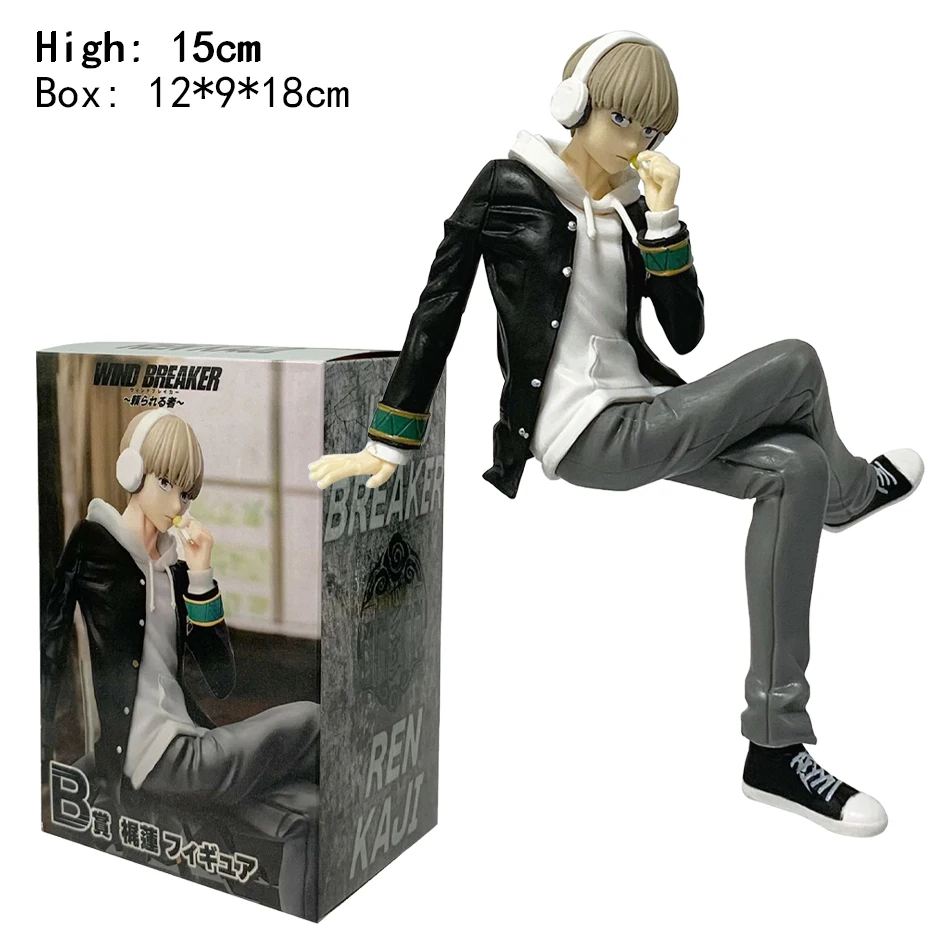 Rompecabezas de viento de 15cm, figura de acción de Anime Haruka Kajilian, fideos instantáneos, adorno prensado, modelo coleccionable creativo para fanáticos