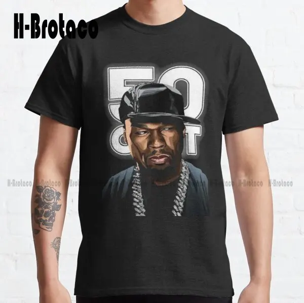 New 50 Cent Classic T-Shirt Mens Big And Tall Women Oversized Tshirtshirts Cotton Outdoor Simple Vintag Casual Tee Shirts Xs-5Xl