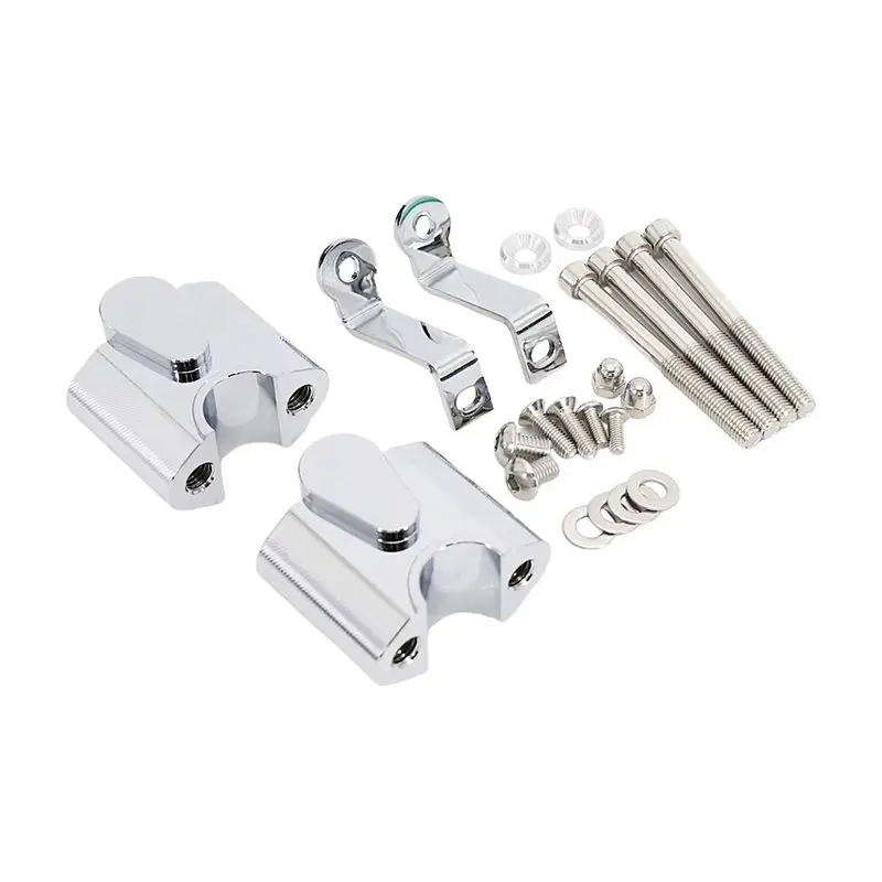 For BMW R18 2021-2022 Compatible Aluminum Alloy Handlebar Riser Kit 15Mm Raise 50Mm Move Back Motorcycle Accessories