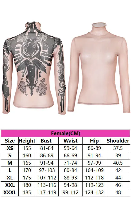 Vi Arcane Cosplay Women Tight Tattoo Shirt Costume Tops Game LOL Disguise Jinx Fantasia Roleplay Outfits Halloween Carnival Suit - view 2