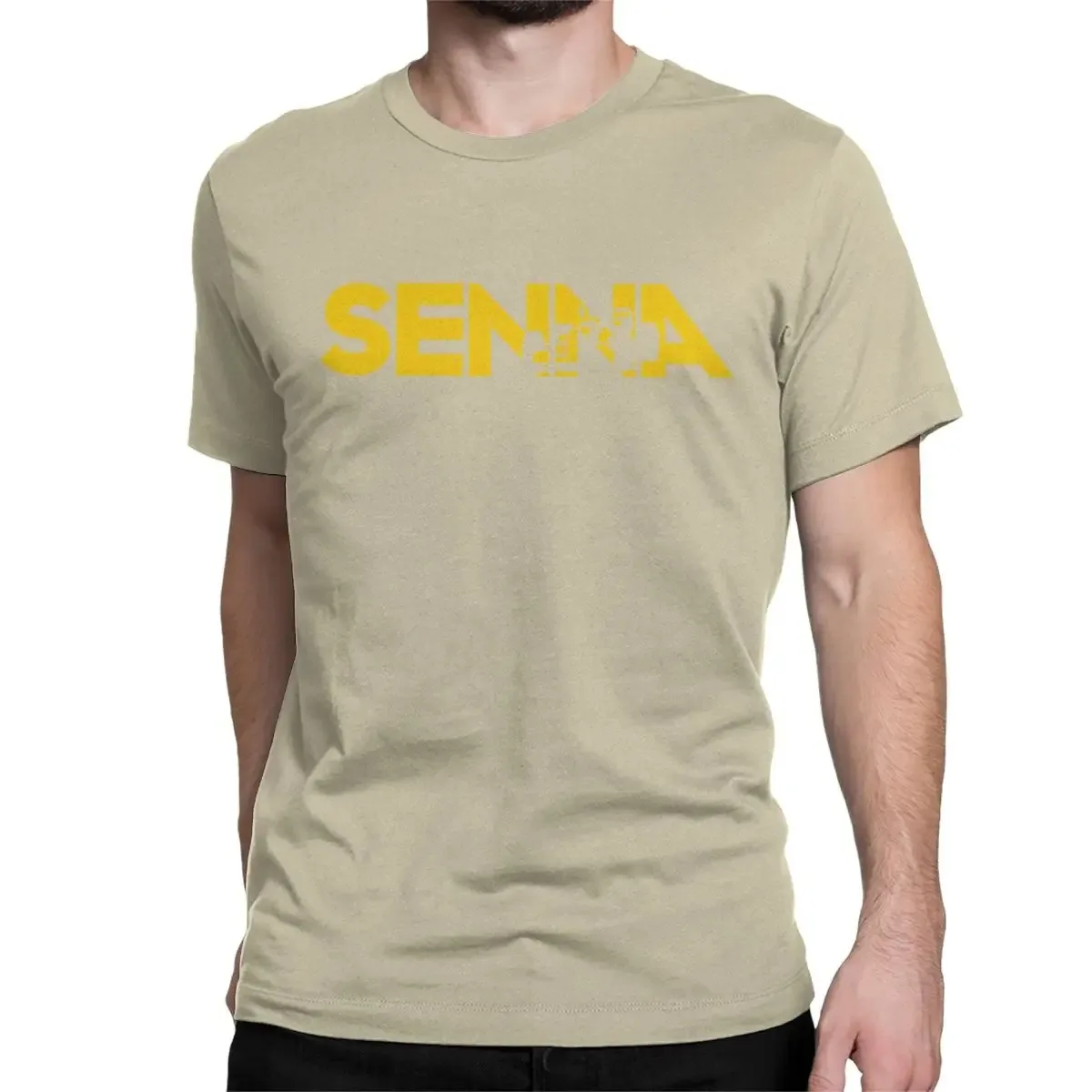 2024 Ayrton Senna Men\'s T Shirt Racing Car Hipster Tees Short Sleeve Round Neck T-Shirt Cotton S-4XL  Clothes