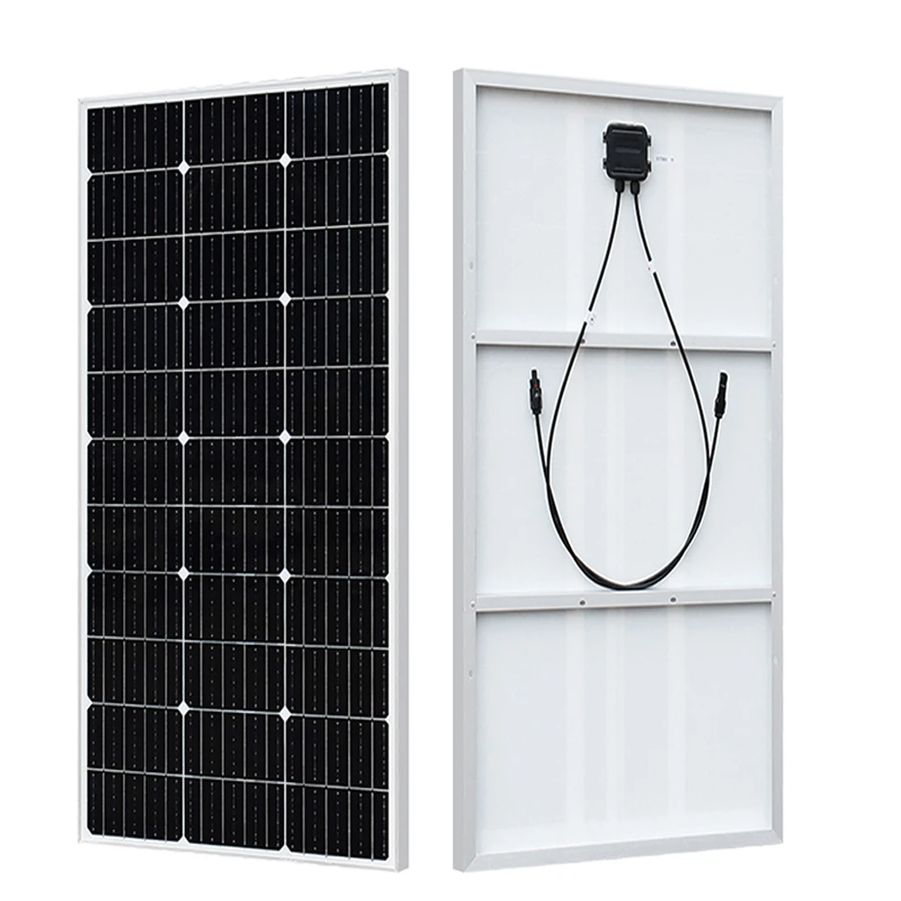 Solar panel Lichtgewicht Zonnepaneelmodule 100W 120W 150W Cel Aluminium Frame Voor 12V Of 24V 36V Batterij Auto Thuis Boerderij Boot Rv Camping Jacht