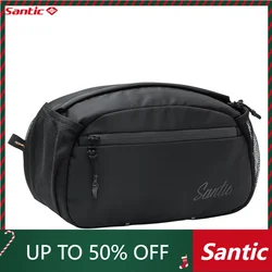 Santic Cycling Bag Unisex Style Sports Fitness Running Shoulder Bag Bicycle Outdoor Leisure Waist Bag Sports Equipment WZ24P180H