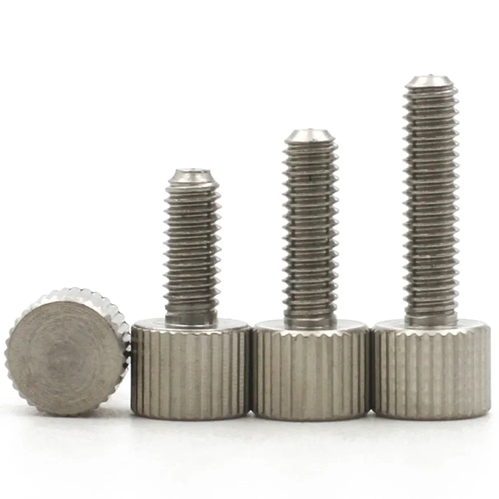 1-5pcs 304 Stainless Steel Thumb Screws M2 M3 M4 M5 M6 M8 knurled Head Thumb Bolt,Machinery,Tool Round Adjustment Hand Screw
