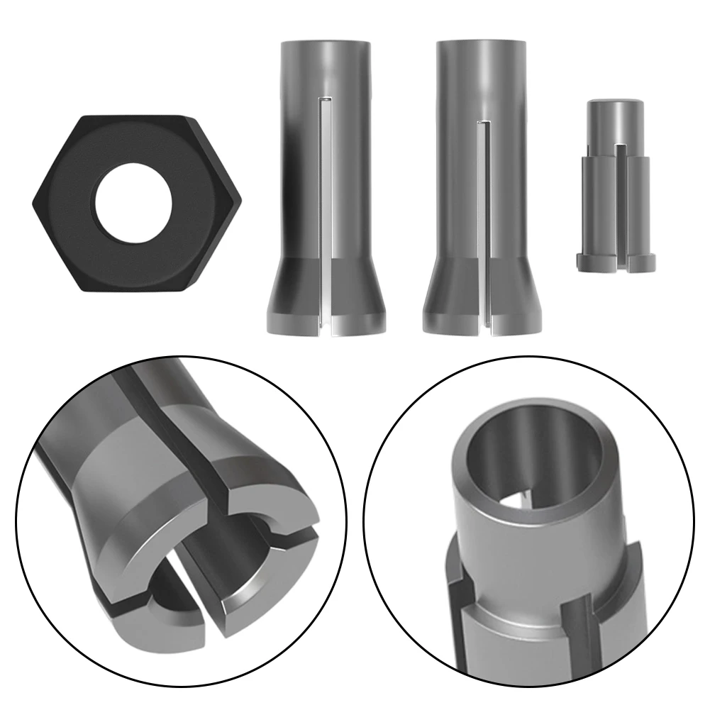 For M14 6mm 1/4 1/8in Engraving Machine Nut Chuck Electric Router Milling Cutter Power Tool Accessories Easy Installation