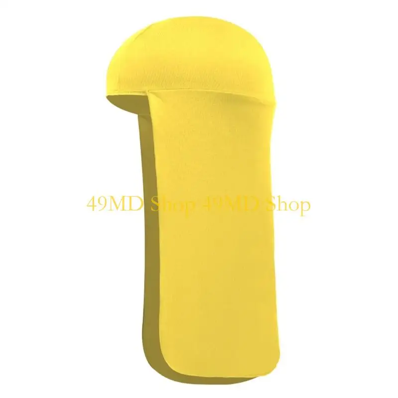 49MD Outdoor Sports Neck Protector Hooded Cap Extended Neck Panel Open Front Design