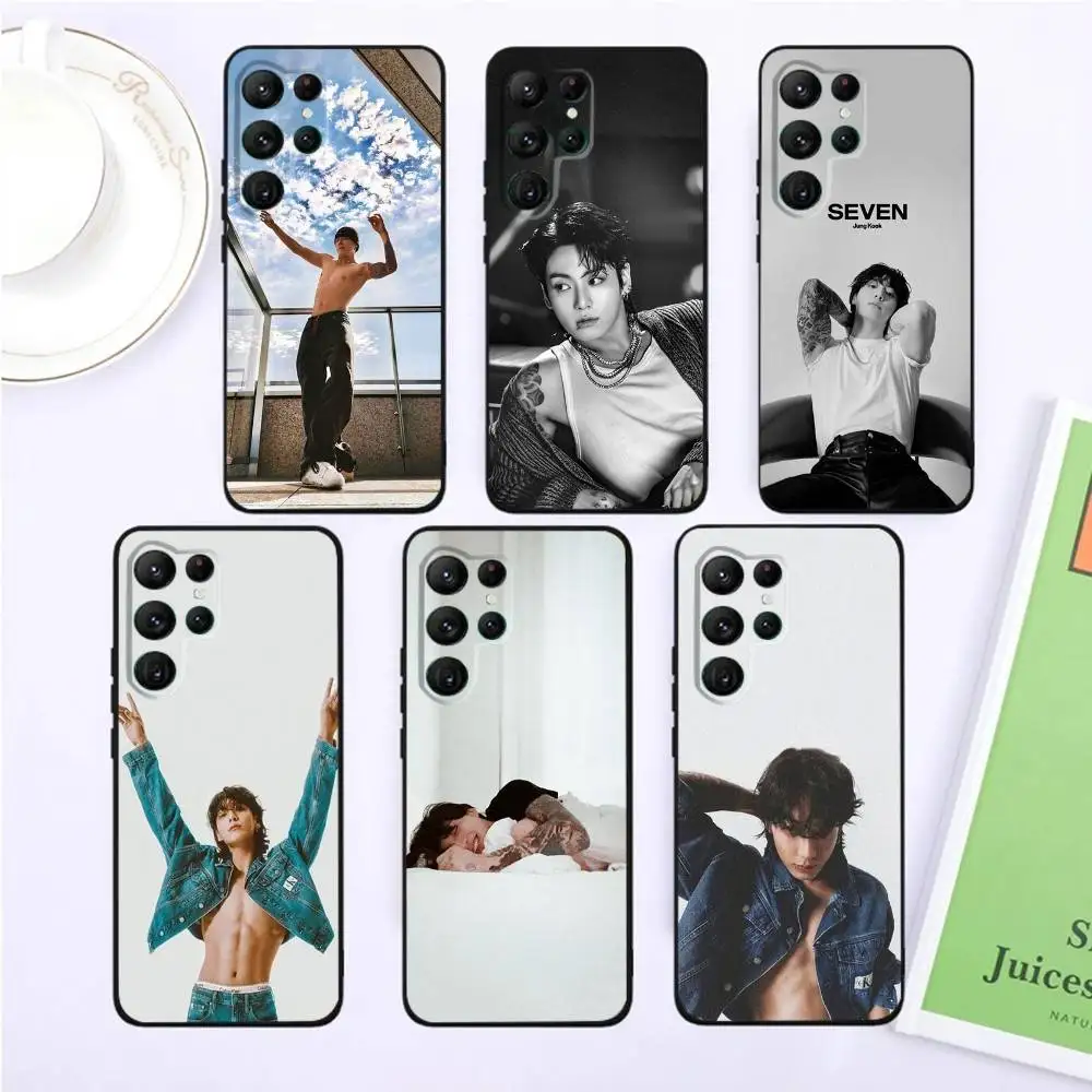 

Seven Euphoria J-Jungkooks Phone Case For Samsung S25,S24,S23,22,21,Ultra,Pro,S10,S30Plus,20lite Black Cover