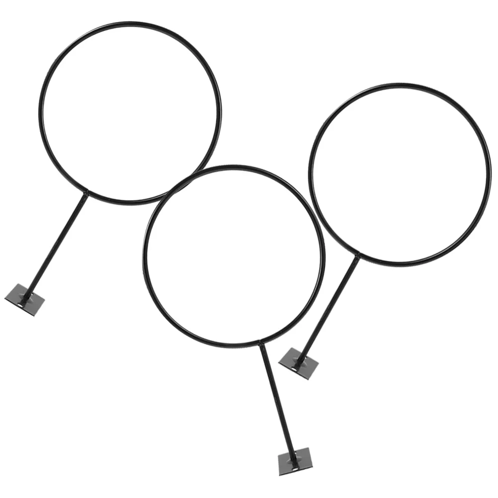 

3pcs Squash Rack Basketball Wall Mount Black 5mm Bracket Holder Sports Balls Stand Gym Equipment Storage Display