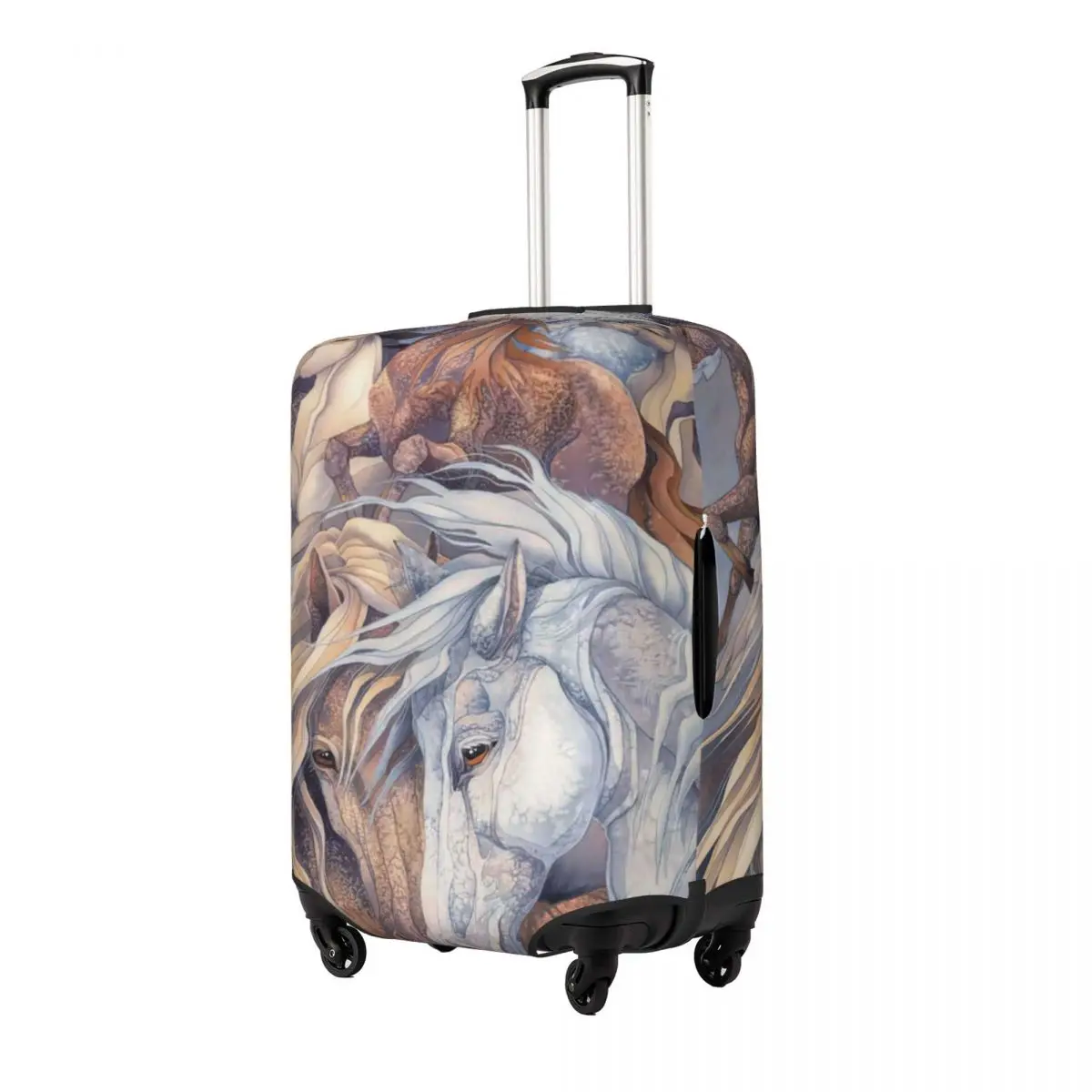 Horses Print Luggage Protective Dust Covers Elastic Waterproof 18-32inch Suitcase Cover Travel Accessories