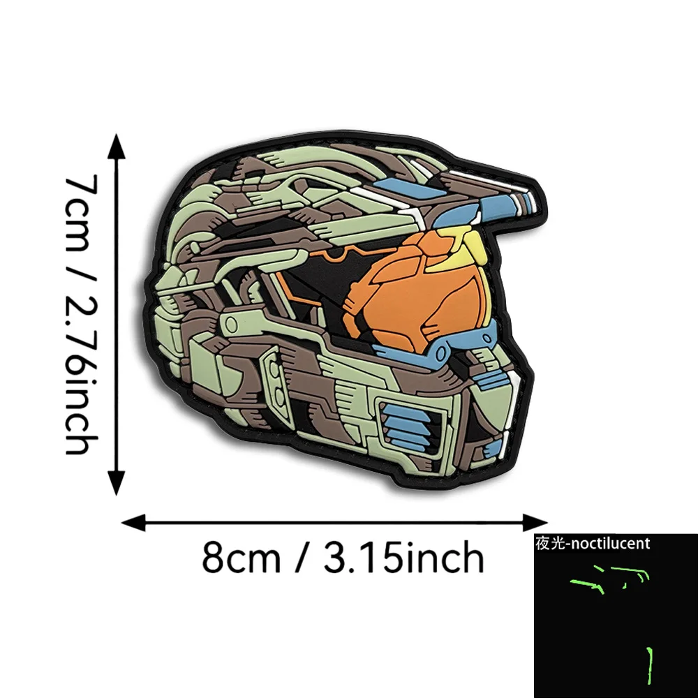 Parche gancho y bucle PVC camuflaje para casco mecánico táctico - imagen 2
