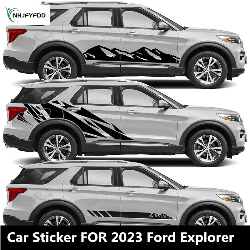 Car Sticker FOR Ford Explorer 2023 Exterior Decoration Modified Fashion Off-road Vehicle decal accessories