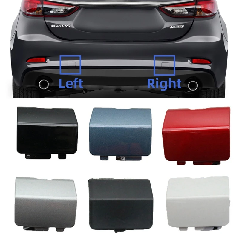 Car Rear Bumper Tow Trailer Cover Hauling Towing Eye Hook Cap For Mazda 6 Atenza Sedan 2013 2014 2015 2016 2017