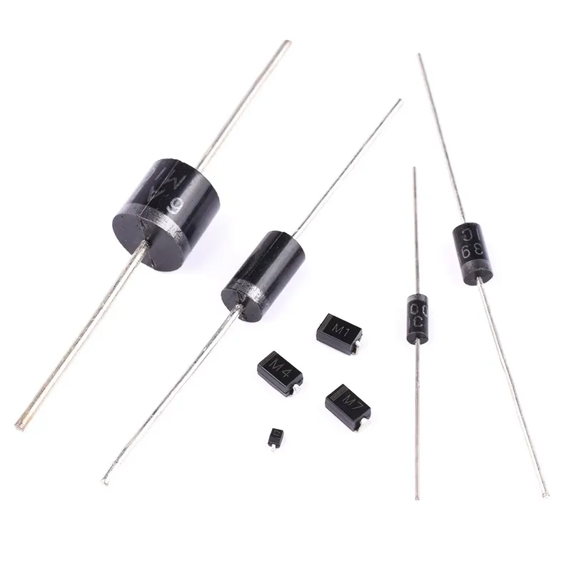 

1N4007 5819 5408 5401 5404 5822 6A10A10 IN4001 rectifier diode in-line