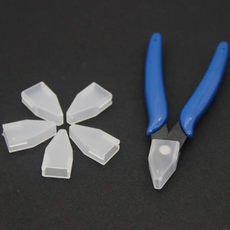 K3kd 50 قطعة Nipper Cover Sleeve Sleeve for Dail Buticle Scissor Caps