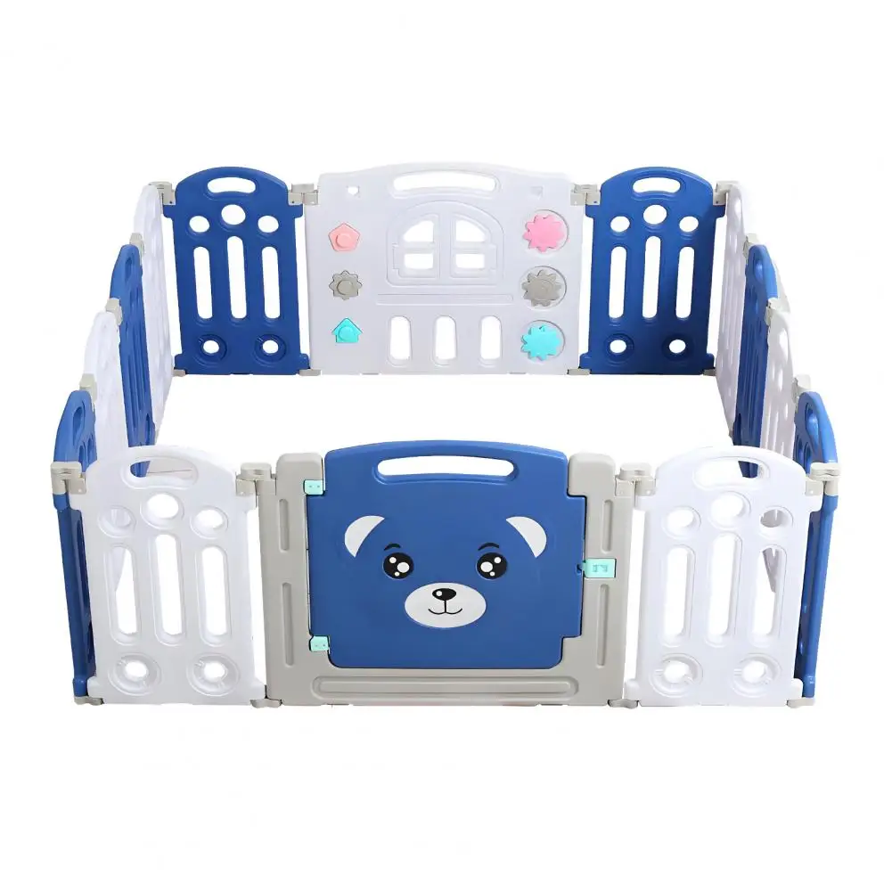 Baby Playpen, Foldable Baby Playpen, 22 Sq. Ft of Play Pen, Indoor Crawling Grille for Babies and Toddlers, Easy to Assemble and