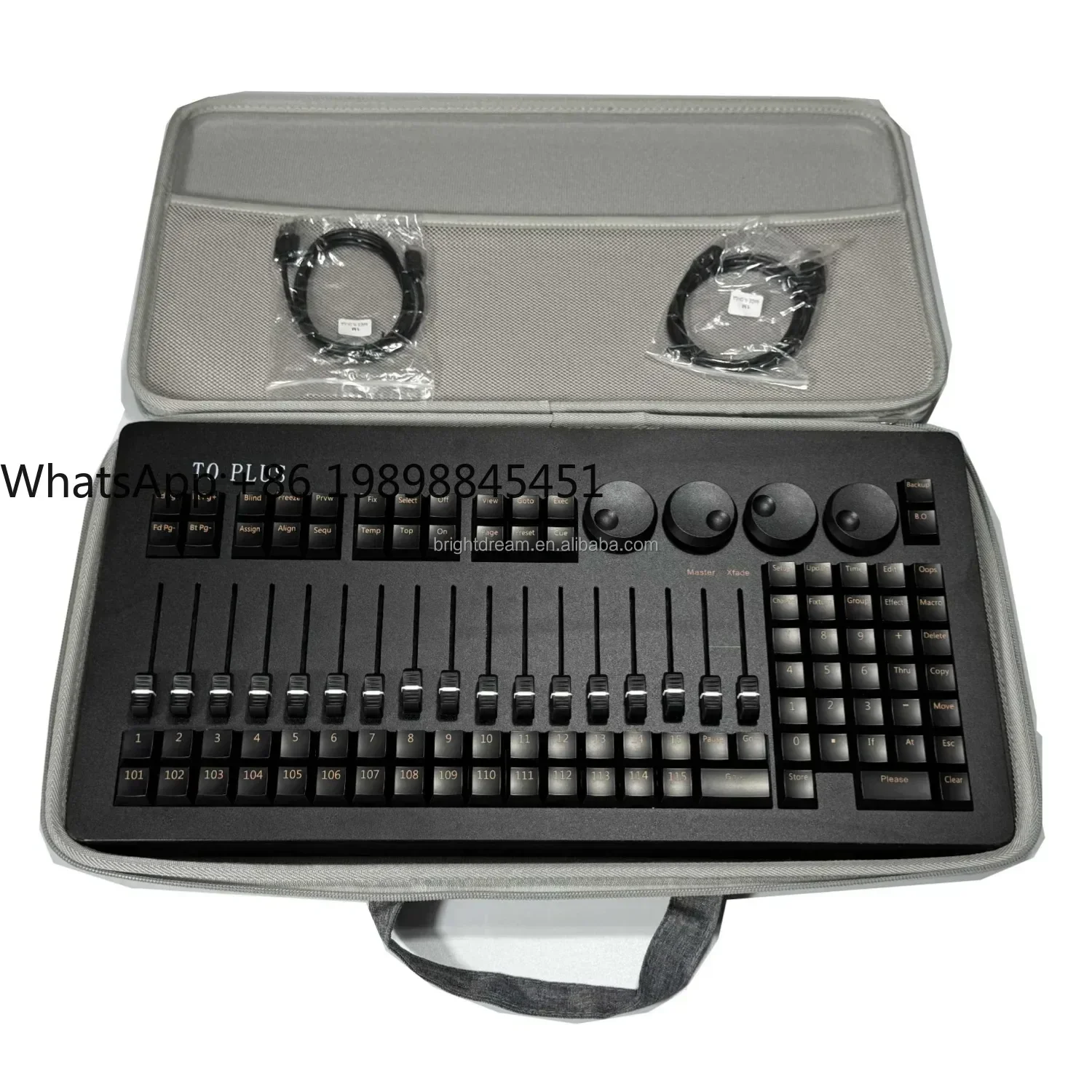 وحدة تحكم Dmx Mini Stage Light مع حقيبة لتحريك أضواء شعاع الرأس