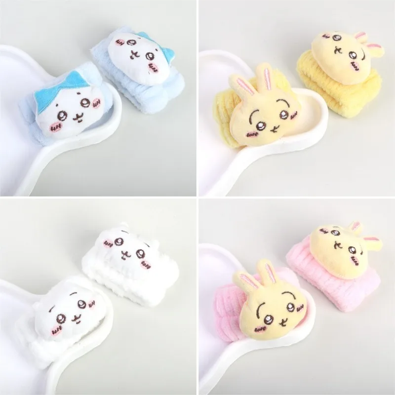 

2PCS Cartoon Chiikawas Series Wristband Cute Washing Face Moisture-proof and Water-absorbent Wrist Guard Wristband