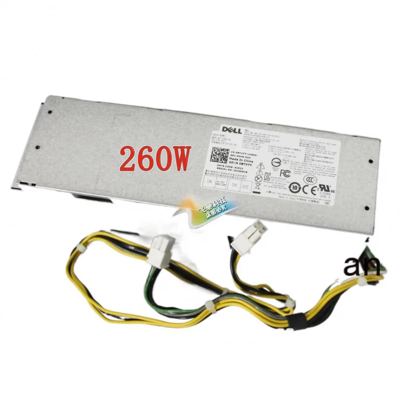 

New For Dell Optiplex 3050 7050 3060 7060 7070 5090 Power Supply 260W 6Pin 08X63N H260EBM-00 B260EBM-00 L260EBM-00 AC260EBM-00 &