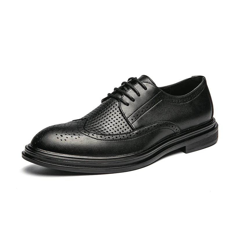 

Men's Motorcycle Summer New Leather Shoes Comfortable, Casual, Breathable Men's Shoes