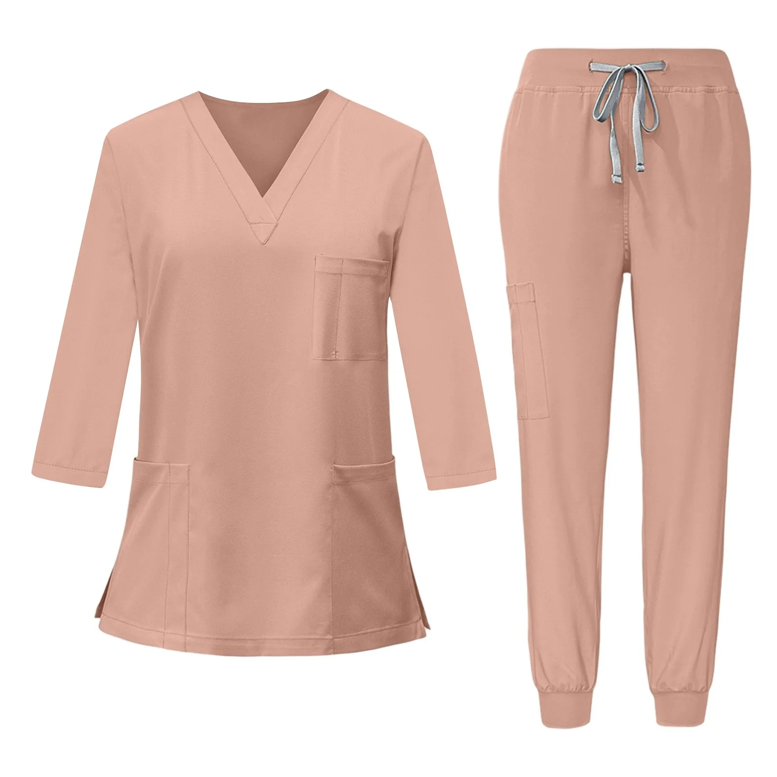 Set di scrubs Costume di bellezza Uniforme spa di bellezza Scrub chirurgico Set Uniforme medica per sala operatoria all'ingrosso