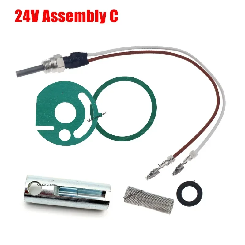 12V/24V Heater Parts Glow Plug Ceramic Pin+ Gaskets+Strainer+ Wrench 252106011000 For Eberspacher Hydronic D4WSC D5WSC image 3